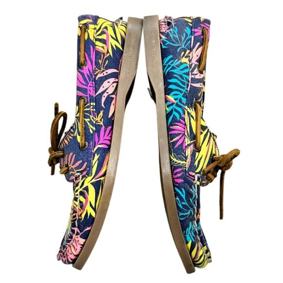 Sperry Top-Sider Women’s 6.5M Tropical Canvas Boat Shoes Multicolor Floral - Picture 5 of 8